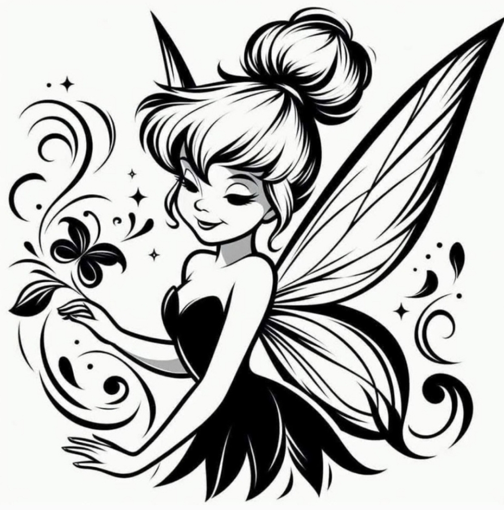 Tinker Bell Peter Pan Vinyl‎ Graphic Auto Laptop Car Decor Decal Bumper Sticker